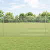 Vidaxl hek met paal zilver 1,2 x 25 m staal