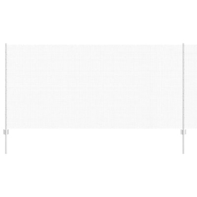 Vidaxl hek met paal zilver 1,2 x 25 m staal