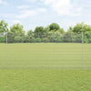 Vidaxl hek met paal zilver 1,5 x 25 m staal