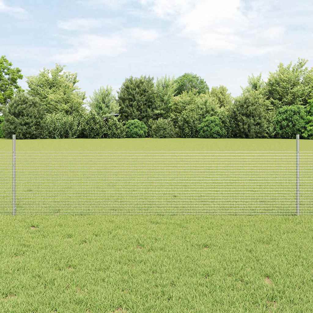 Recinzione Vidaxxl con palo argento 0,5 x 50 m in acciaio