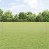 Vidaxl hek met paal zilver 0,5 x 50 m staal