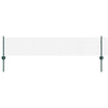 Valla vidaxxl con poste verde 0,4 x 10 m acero y PVC