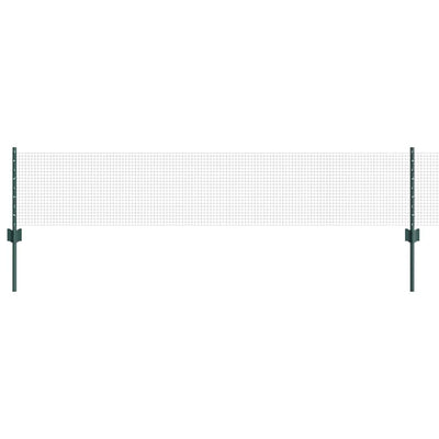 Valla vidaxxl con poste verde 0,4 x 10 m acero y PVC