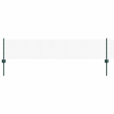 Valla vidaxxl con poste verde 0,4 x 10 m acero y PVC