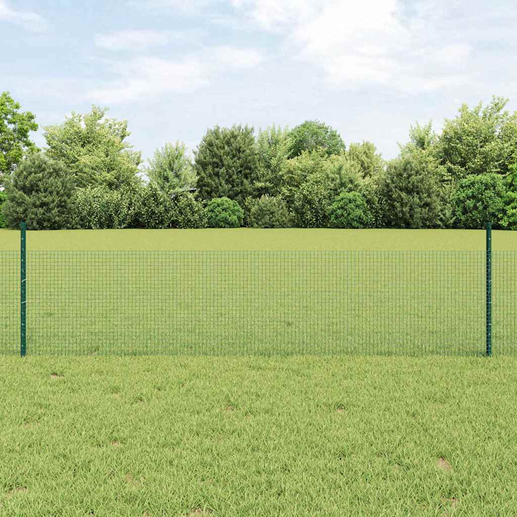 Recinzione Vidaxxl con palo verde 0,5 x 10 m in acciaio