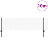Valla vidaxxl con poste verde 0,6 x 10 m acero y PVC