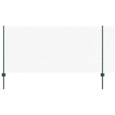 Vidaxl hek met paal groen 1 x 10 m staal