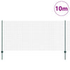 Recinzione Vidaxxl con palo verde 1,2 x 10 m in acciaio e PVC