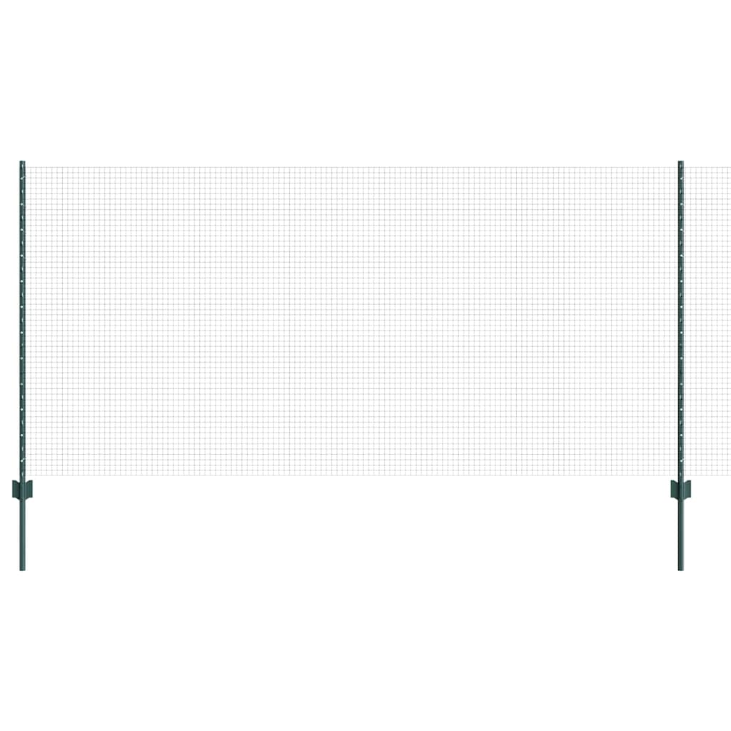 Recinzione Vidaxxl con palo verde 1,2 x 10 m in acciaio e PVC