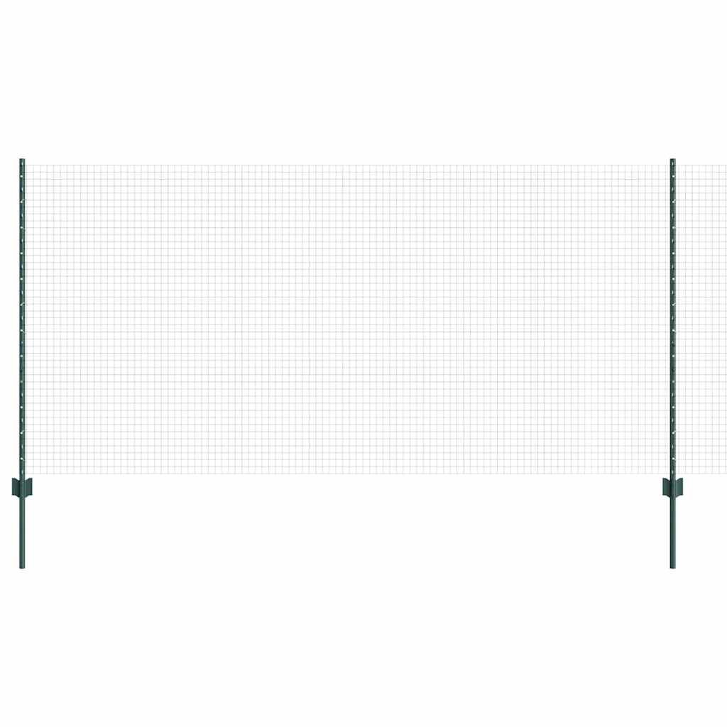 Recinzione Vidaxxl con palo verde 1,2 x 10 m in acciaio e PVC