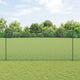 Recinzione Vidaxxl con palo verde 1,4 x 10 m in acciaio e PVC