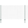 Valla vidaxxl con poste verde 1,4 x 10 m acero y PVC