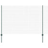 Valla vidaxl con poste verde 1,6 x 10 m acero y PVC