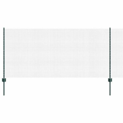 Vidaxl hek met paal groen 1 x 25 m staal