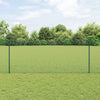 Valla vidaxxl con poste verde 1 x 25 m acero
