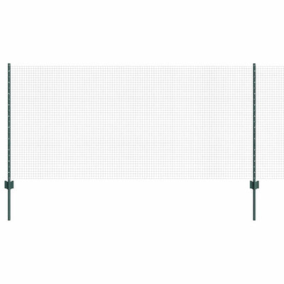 Vidaxl hek met paal groen 1 x 25 m staal