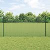 Valla vidaxl con poste verde 1,2 x 25 m acero y PVC