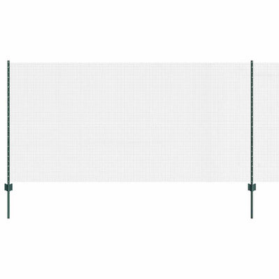 Valla vidaxl con poste verde 1,2 x 25 m acero y PVC