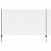 Valla vidaxxl con poste verde 1,4 x 25 m acero y PVC