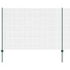 Valla vidaxl con poste verde 1,6 x 25 m acero y PVC