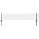 Recinzione Vidaxl con palo grigio 0,4 x 10 m in acciaio e PVC