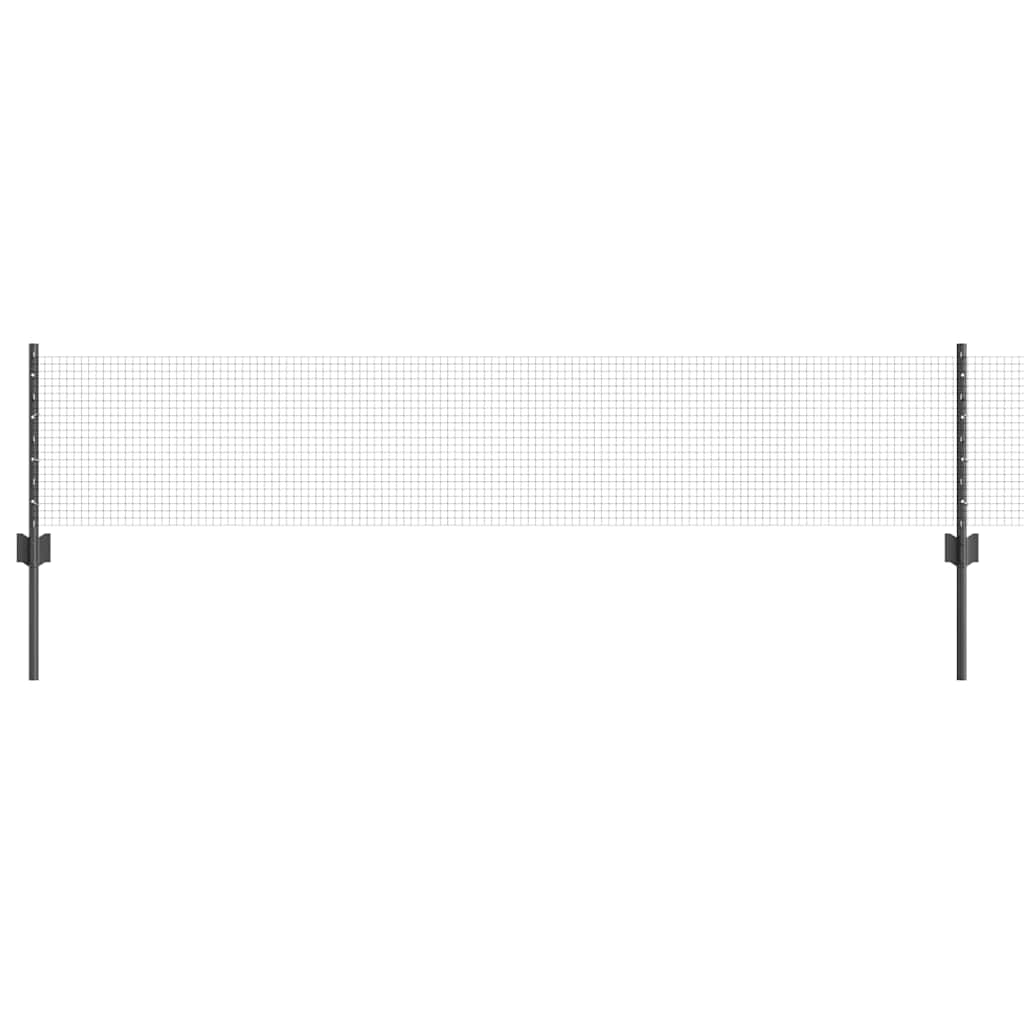 Recinzione Vidaxl con palo grigio 0,4 x 10 m in acciaio e PVC