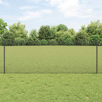 Recinzione Vidaxl con palo grigio 0,8 x 10 m in acciaio e PVC