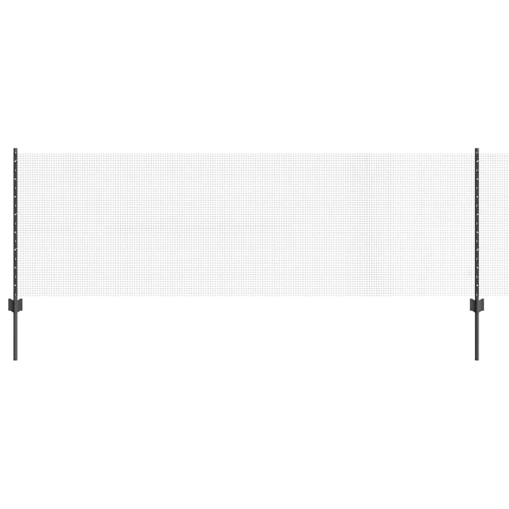 Recinzione Vidaxl con palo grigio 0,8 x 10 m in acciaio e PVC