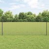 Valla vidaxl con poste gris 0,8 x 10 m acero y PVC