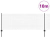 Recinzione Vidaxl con palo grigio 0,8 x 10 m in acciaio e PVC