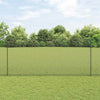 Valla vidaxl con poste gris 1,4 x 10 m acero y PVC