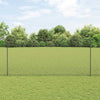 Valla vidaxl con poste gris 1,4 x 10 m acero y PVC