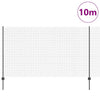 Valla vidaxl con poste gris 1,4 x 10 m acero y PVC