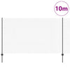 Vidaxl hek met paal grijs 1,4 x 10 m staal en pvc