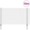 Recinzione Vidaxl con palo grigio 1,6 x 10 m in acciaio e PVC