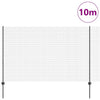 Valla vidaxl con poste gris 1,6 x 10 m acero y PVC