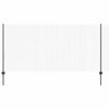 Valla vidaxl con poste gris 1,2 x 25 m acero y PVC