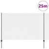 Valla vidaxl con poste acero gris 1,5 x 25 m