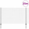 Recinzione Vidaxl con palo grigio 1,5 x 25 m in acciaio e PVC