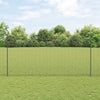 Valla vidaxl con poste acero gris 1,5 x 25 m