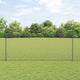 Valla vidaxl con poste acero gris 1,5 x 25 m