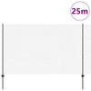 Valla vidaxl con poste acero gris 1,5 x 25 m