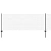 Valla vidaxl con poste gris 0,8 x 50 m acero y PVC