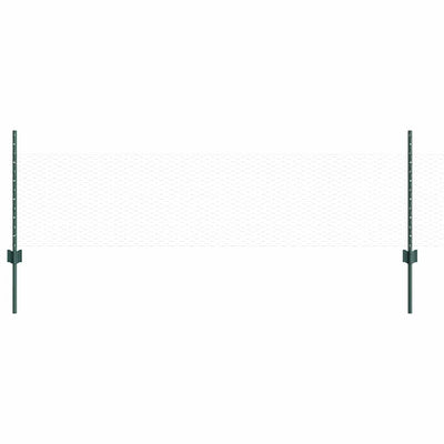 Recinzione Vidaxxl con palo verde 0,5 x 10 m in acciaio e PVC