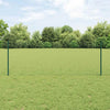 Valla vidaxl con poste verde 0,8 x 10 m acero y PVC