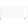 Valla vidaxxl con poste verde 1 x 10 m acero y PVC