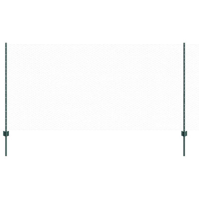 Valla vidaxxl con poste verde 1,2 x 10 m acero y PVC