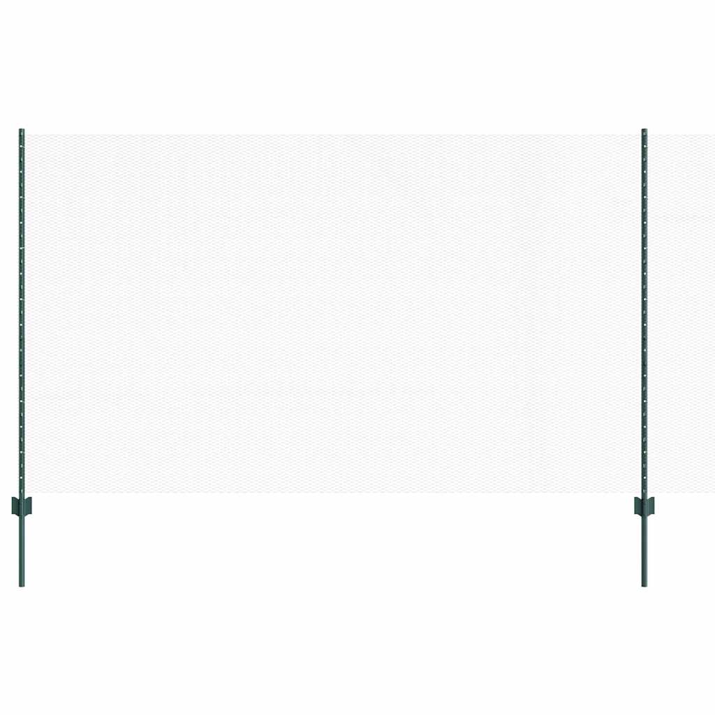 Recinzione Vidaxxl con palo verde 1,4 x 10 m in acciaio e PVC