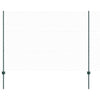 Valla vidaxl con poste verde 1,5 x 10 m acero y PVC