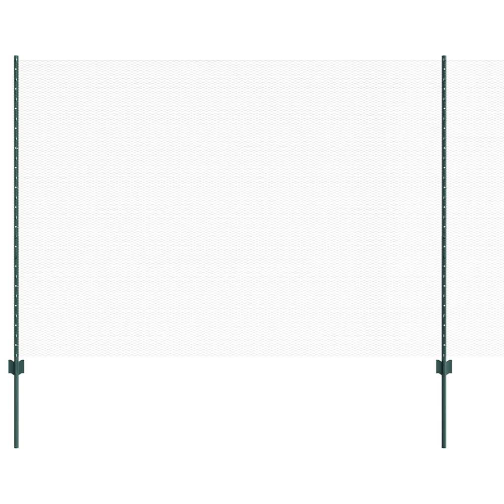 Recinzione Vidaxl con palo verde 1,6 x 10 m in acciaio e PVC
